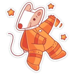 Белка и Стрелка sticker 2