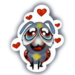 Божья коровка sticker 10
