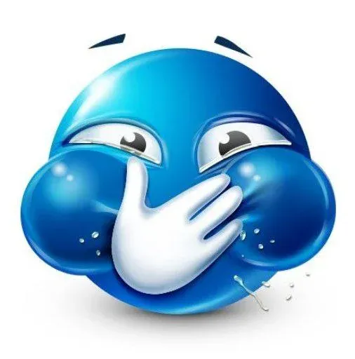 blue emoji sticker 2