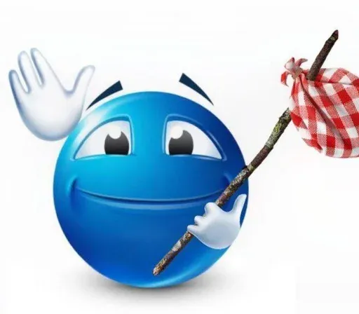 blue emoji sticker 23