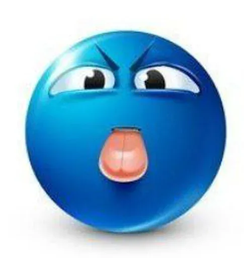 blue emoji sticker 26
