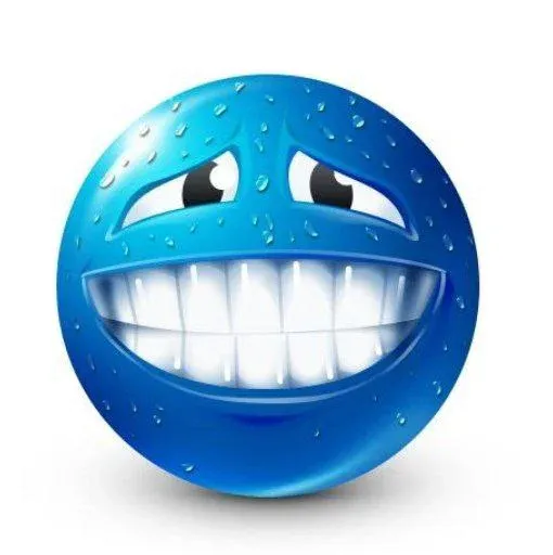 blue emoji sticker 6