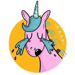Рождённый единорогом sticker 3