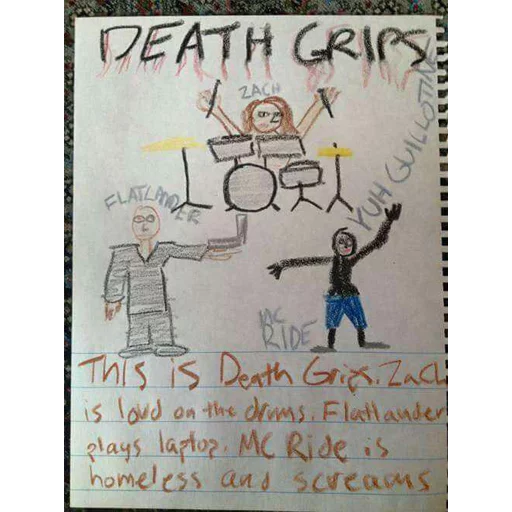 Death Grips sticker 65