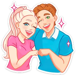 Бриана и Макс Кристина Борисова Telegram sticker pack