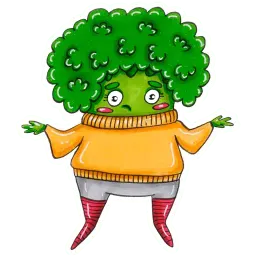 Little Broccoli sticker 6