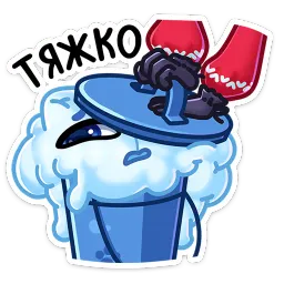 Котялок в ведёрке sticker 12