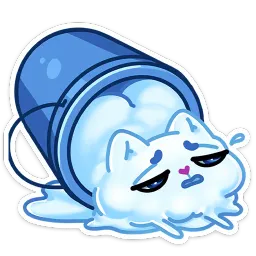 Котялок в ведёрке sticker 3