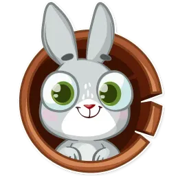 Boo the Bunny Telegram sticker pack