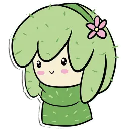 Кактус-тян (@Valeria_Fills_art) Telegram sticker pack