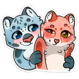 Кошачьи нежности :: @stickroom sticker 11