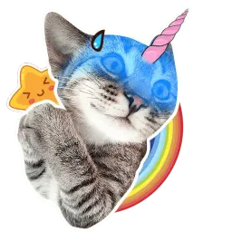 ✨ Котики-единороги @lennysticker sticker 7