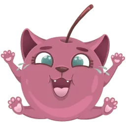 Вишня-Кот Telegram sticker pack