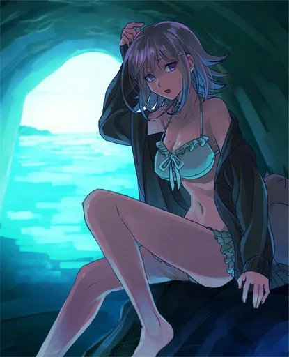 Chiaki Nanami-Swimsuit @BigRedRidingHood sticker 11