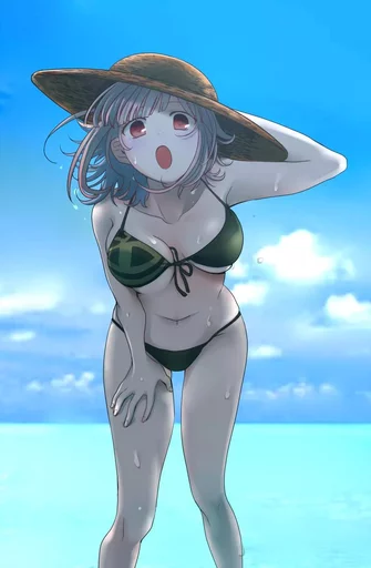 Chiaki Nanami-Swimsuit @BigRedRidingHood sticker 7