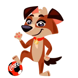Футбол с Coca-Cola sticker 2