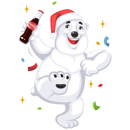 Coca-Cola New Year sticker 4