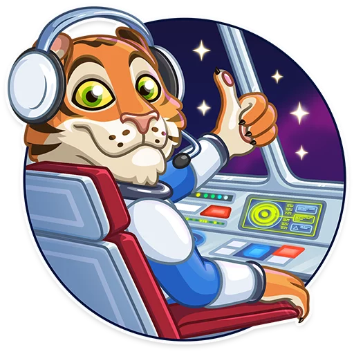 Cosmic Tiger sticker 3