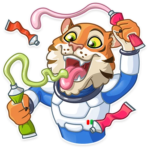 Cosmic Tiger sticker 9