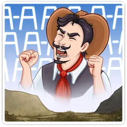 Ковбой Клинт Владислав Чугреев sticker 9