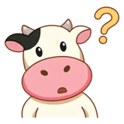 Momo Cow sticker 2