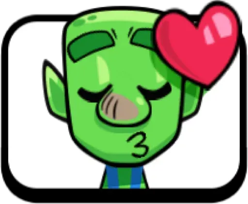 clash royale goblin sticker 2