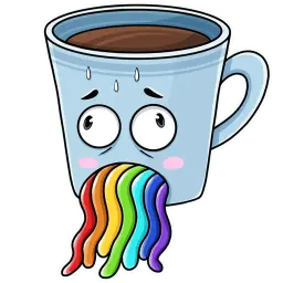 Кружка кофе sticker 10