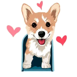 Corgi Dog sticker 5