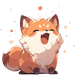 Cute Foxes cuteenotart sticker 2
