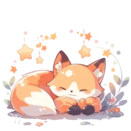 Cute Foxes cuteenotart sticker 11