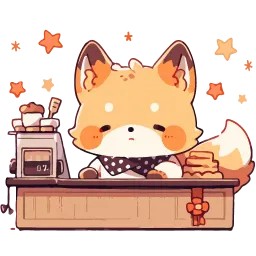Cute Foxes cuteenotart sticker 4