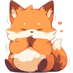 Cute Foxes cuteenotart sticker 6