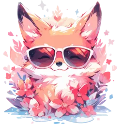 Cute Foxes cuteenotart sticker 8