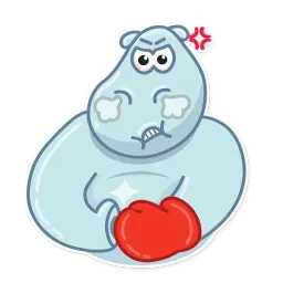 hippo sticker 2