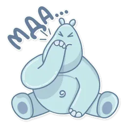 hippo sticker 11