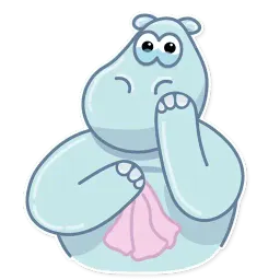 hippo sticker 3