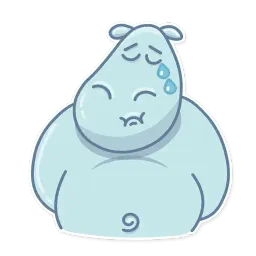 hippo sticker 4