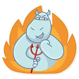 hippo sticker 6
