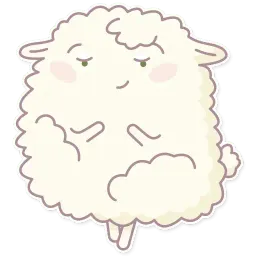 Cute Sheep sticker 11