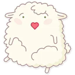 Cute Sheep sticker 12