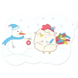 Cute Sheep sticker 3