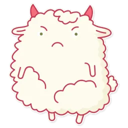 Cute Sheep sticker 5