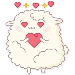 Cute Sheep sticker 8