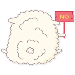 Cute Sheep sticker 9