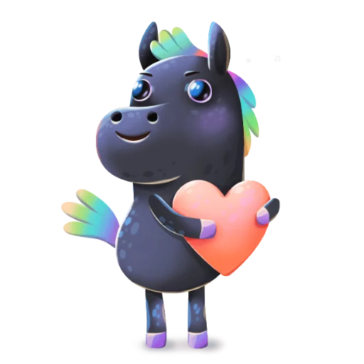 Rainbow Horse sticker 4
