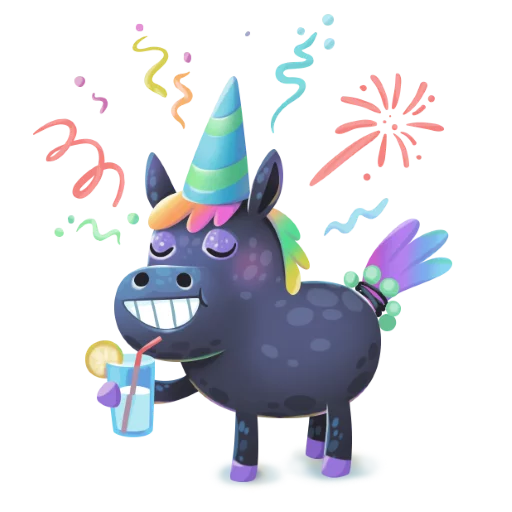 Rainbow Horse sticker 7