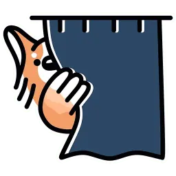 За шторкой sticker 7