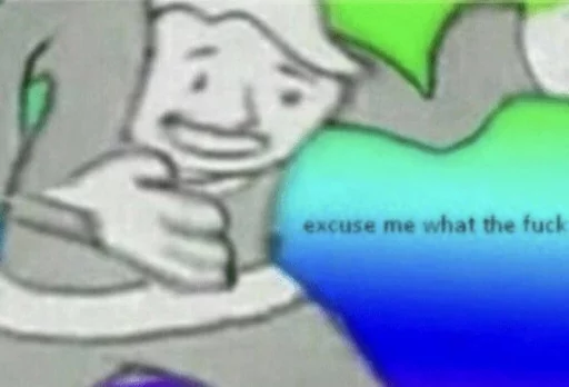 EXCUSE ME FUCK THE WHAT Telegram sticker pack