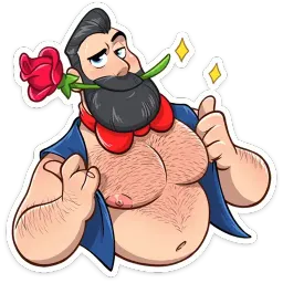 Тёмный Валентин Telegram sticker pack
