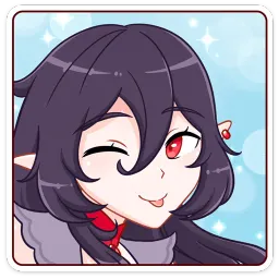 Тёмная Айрис Telegram sticker pack